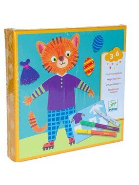 New Sealed Djeco Handcraft Magic Marker Felt-tips - Elliot and Zoe's clothes